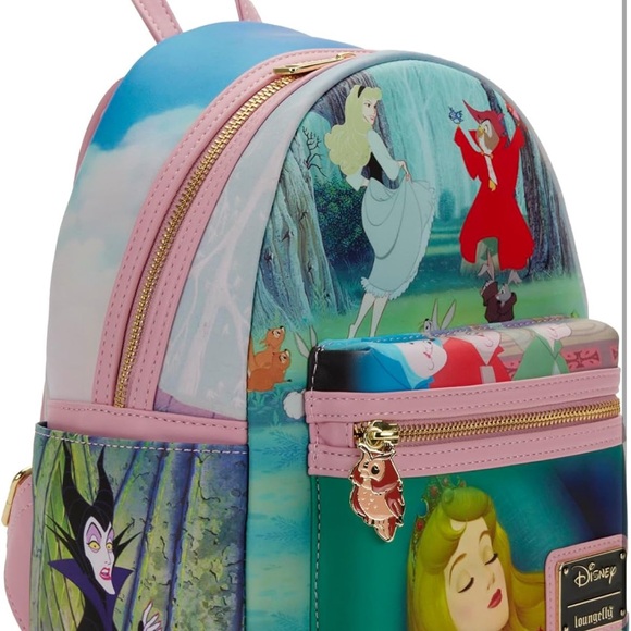 Disney Sleeping Beauty Scenes Loungefly Mini Backpack - Picture 5 of 8